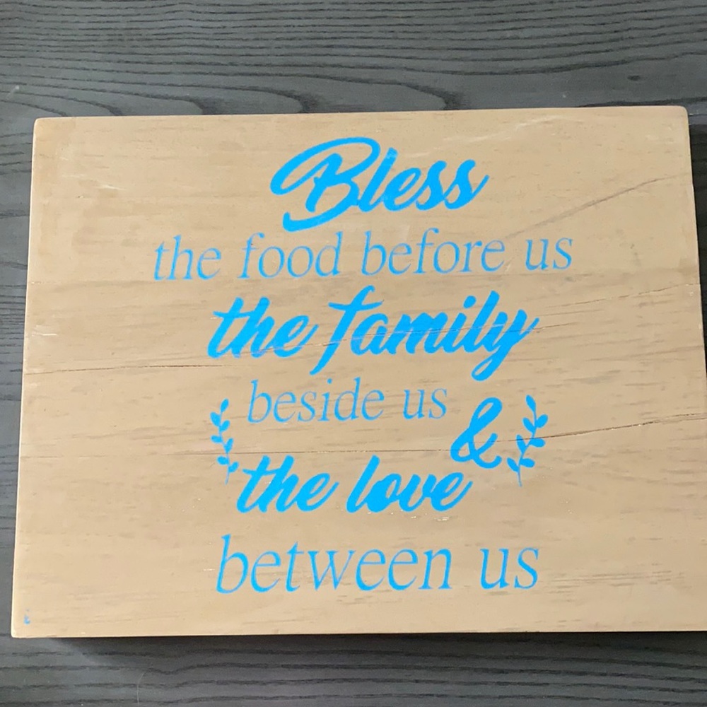 Handmade distressed sign